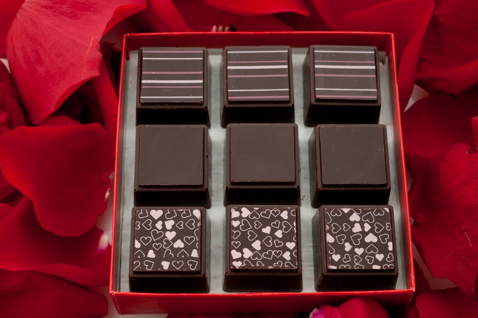 Not in the mood to craft? Splurge on Delysia's Valentine's Day Truffle collection featuring raspberry, dark chocolate, and champagne instead.