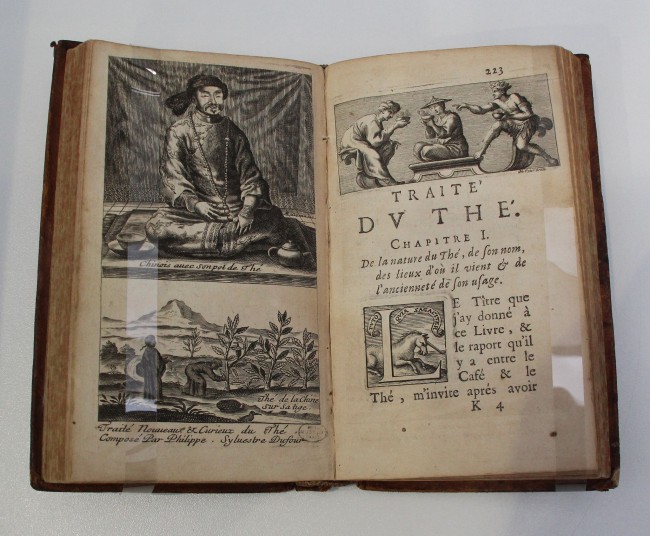French book from 1685 on the health benefits of coffee, tea, and chocolate