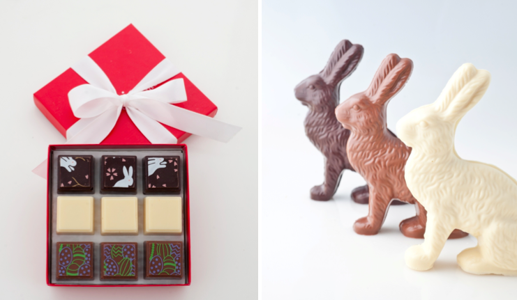 Delysia's Easter Truffle Collection and solid Chocolate Easter Bunny make the perfect Easter treats!
