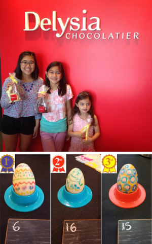 Our winners and their egg-cellent egg designs. 