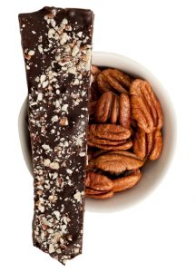 Delysia Chocolatier's Pecan Cayenne bark is made from local pecans. 