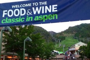 Entrance to the Food & Wine Classic in Aspen