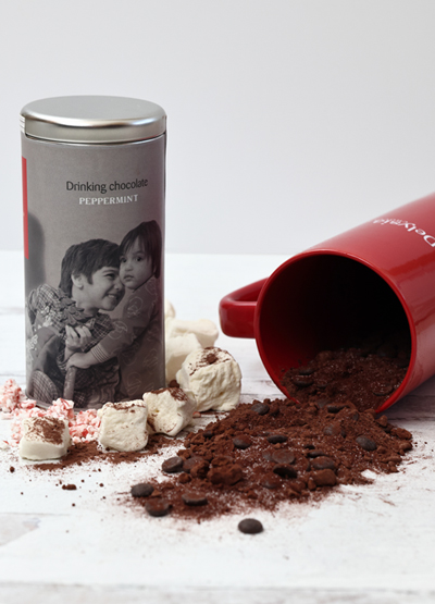 Drinking chocolate + Delysia coffee mug